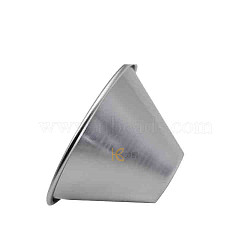 Aluminum Cone Shaped Baking Molds, Quick Release Baking Pan, Silver, 140x80mm(BAKE-PW0001-017C)