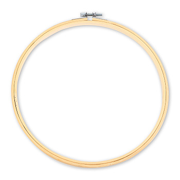 Embroidery Hoops, Bamboo Circle Cross Stitch Hoop Ring, for Embroidery and Cross Stitch, Antique White, 107mm, Inner Diameter: 95mm