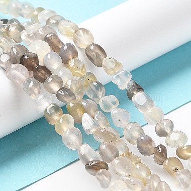 Natural Grey Agate Beads Strands(G-F465-29-01)-4