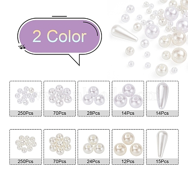 10 Style ABS Plastic & Acrylic Imitation Pearl Beads(KY-YW0001-16)-2