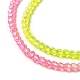 Transparent Gradient Color Glass Beads Strands(GLAA-H021-01A-20)-3