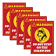 Waterproof PVC Warning Sign Stickers(DIY-WH0237-006)-1