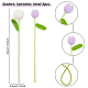 2Pcs 2 Colors Cotton Knitting Artificial Flower(AJEW-FG0001-91)-2