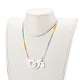 Rainbow Personalized Electroplate Glass Beaded Necklaces(NJEW-JN03410-05)-4