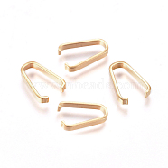 201 Stainless Steel Open Quick Link Connectors, Linking Rings, Golden, 11.5x7.8x1.6mm(STAS-L238-028B-G)