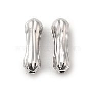 Brass Bead, Cloumn, Real Platinum Plated, 7.5x2.5mm, Hole: 0.7mm(KK-H455-13P)