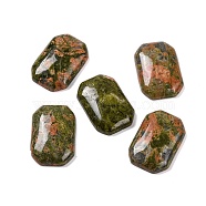 Natural Unakite Cabochons, Rectangle, 28.5~30x20~21x6~7mm(G-B085-01A-06)