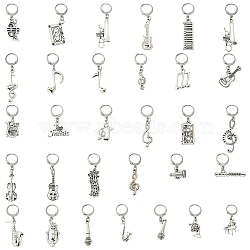 62Pcs 31 Style Alloy Locking Stitch Markers, with 304 Stainless Steel Leverback Earring Findings, Mixed Color, 2.5~5cm, 2pcs/style(HJEW-CJ00058)