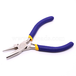45# Carbon Steel Round Concave Pliers, Midnight Blue, 125x50~77x10mm(TOOL-WH0129-30)