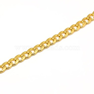 304 Stainless Steel Curb Chain/Twisted Chain Necklace Making(STAS-A028-N122G)-2