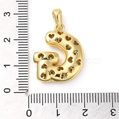 Brass Micro Pave Cubic Zirconia Pendants(KK-E061-03G-07)-3