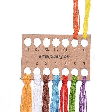 DIY Woven Net/Web with Feather Pattern Embroidery Kit(DIY-O021-20)-3