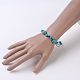 Dyed & Synthetic Turquoise(Dyed) Braided Bead Bracelets(BJEW-JB03767)-4