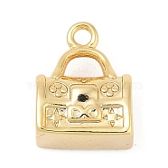 Brass Pendants, Bag Charms, Real 18K Gold Plated, 11.5x9x5.5mm, Hole: 1.4mm(KK-U054-01G-01)