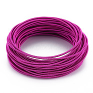 Spring Bracelets, Minimalist Bracelets, Steel French Wire Gimp Wire, for Stackable Wearing, Medium Violet Red, 12 Gauge, 1.6~1.9mm, Inner Diameter: 58.5mm(TWIR-T001-03B)