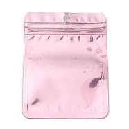 Plastic Packaging Yinyang Zip Lock Bags, Top Self Seal Pouches, Rectangle, Pink, 11.9x8.9x0.24cm(OPP-F001-03A)