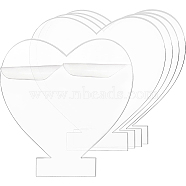 Acrylic Light Board, Heart, Clear, 14.3x15x0.2cm(DIY-BC0001-33)