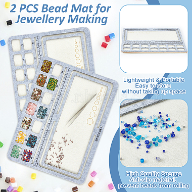 Wood Covered with Felt Wood Bead Design Board(DIY-WH0419-97B)-4