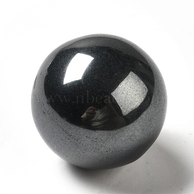 Natural Black Stone Beads(G-A206-02-01)-2