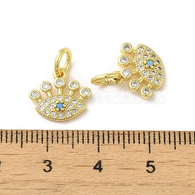 Real 18K Gold Plated Brass Micro Pave Cubic Zirconia Pendants(KK-L209-039G-05)-3