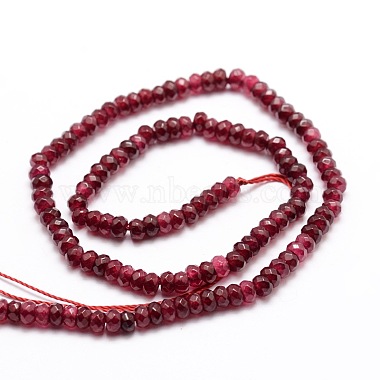 Dyed Natural Malaysia Jade Rondelle Beads Strands(G-E316-2x4mm-10)-2