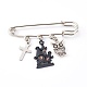 Iron Safety Brooch for Halloween(JEWB-BR00048-01)-1