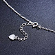SHEGRACE Stunning 925 Sterling Silver Semicircle and Mable Pendant Necklace(JN474A)-4