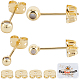 20Pcs 2 Style Brass Stud Earring Findings(EJEW-BBC0001-24G)-1