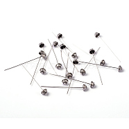 Tibetan Style Pins, Cadmium Free & Lead Free, Antique Silver, 53x7.3mm, Pin: 1mm(TIBE-1370-AS-RS)