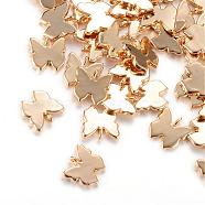 Brass Charms, Butterfly, Light Gold, 9x9x1.5mm, Hole: 1mm(KK-R037-140KC)