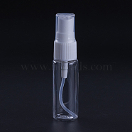 20ml PET Plastic Refillable Lotion Perfume Pump Spray Bottle, with PP Plastic Prayer & Caps, Clear, 9.6x2.35cm, Capacity: 20ml(0.67 fl. oz)(MRMJ-WH0009-02)