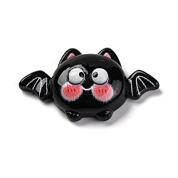 Halloween Theme Cartoon Resin Decoden Cabochons, Bat, 22.5x40.5x10.5mm(CRES-Z011-01E)