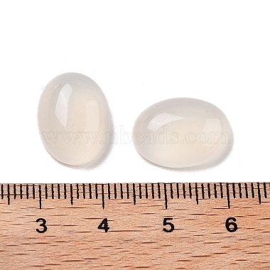 natürliche weiße Achat Cabochons(G-G145-01B-21)-3