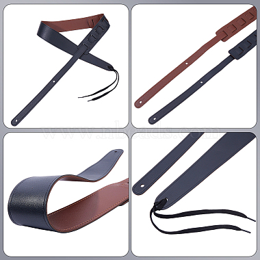 Double-Faced PU Leather Adjustable Guitar Shoulder Strap(AJEW-WH20128-066B)-5