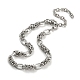 304 Stainless Steel Byzantine Chain Necklaces(NJEW-P285-03P)-1