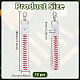 12pcs d&eacute;corations de pendentif en similicuir(KEYC-DR0001-19B)-2