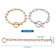 304 Stainless Steel Paperclip Chain Bracelets(BJEW-TA0003-04)-7