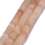 Natural Pink Aventurine Beads Strands, Heishi Beads, Flat Round/Disc, 6x3mm, Hole: 1mm, about 116~119pcs/strand, 14.76~15.74 inch(37.5~40cm)(G-Z006-C18)