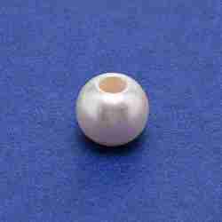 ABS Plastic Imitation Pearl Beads, Round, Creamy White, 14x12.4mm, Hole: 5.3mm, about 840pcs/1000g(KY-WH0097-05D)