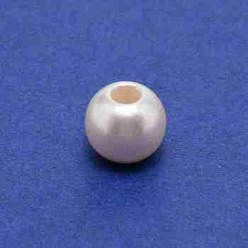 ABS Plastic Imitation Pearl Beads, Round, Creamy White, 14x12.4mm, Hole: 5.3mm, about 840pcs/1000g