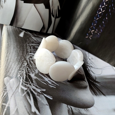 Acrylic Imitation Gemstone Beaded Stretch Bracelet(BJEW-B074-01C)-4