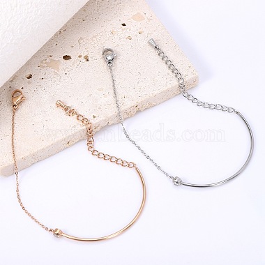 Clear Cubic Zirconia Bracelet Adjustable Curved Bar Link Bracelet Classic Tennis Bracelet Charms Jewelry Gifts for Women(JB756A)-5