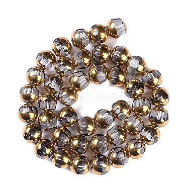 Electroplate Glass Beads Strands(X-EGLA-Q128-04A-FP07)-2