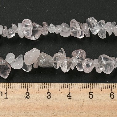 Natural Rose Quartz Chip Beads Strands(F007-02)-4