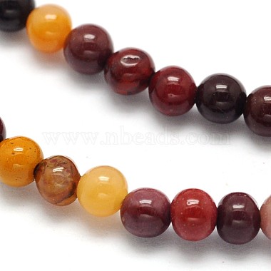 Natural Mookaite Round Beads Strands(G-N0166-18-3mm)-2