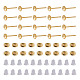 50Pcs Brass Earring Settings(KK-TA0008-38C)-2