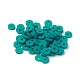 Плоские круглые экологически чистые бусины из полимерной глины ручной работы(CLAY-R067-6.0mm-07)-4