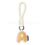 PU Leather Letter Pendant Decoration, for Bag Ornaments, Letter A, 200mm(HJEW-YWC0002-001A)
