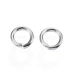 Tarnish Resistant 304 Stainless Steel Open Jump Rings, Round, Stainless Steel Color, 12 Gauge, 12x2mm, Inner Diameter: 8mm(A-STAS-E113-09P)