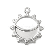 Anti-Tarnish 304 Stainless Steel Pendants, Sun Charm, Stainless Steel Color, 18.5x16x1.5mm, Hole: 1.2mm(STAS-D192-04P)